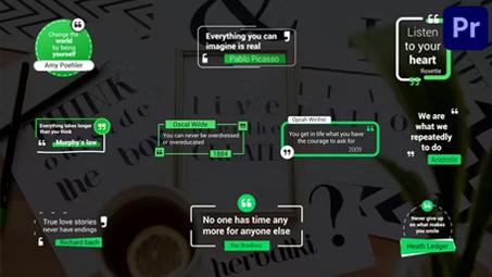 Quotes Titles | Premiere PRO MOGRT