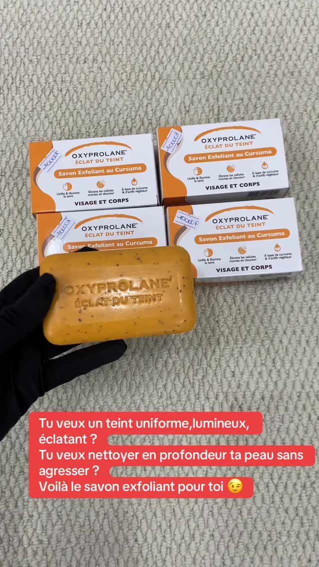 Savon Oxyprolane Eclat du Teint au curcuma