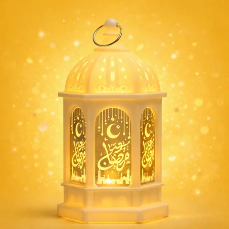 فانوس رمضان أبيض
