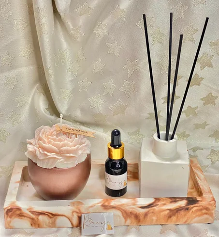 Éveil des Sens – Diffuseur & Bougie Fleurie