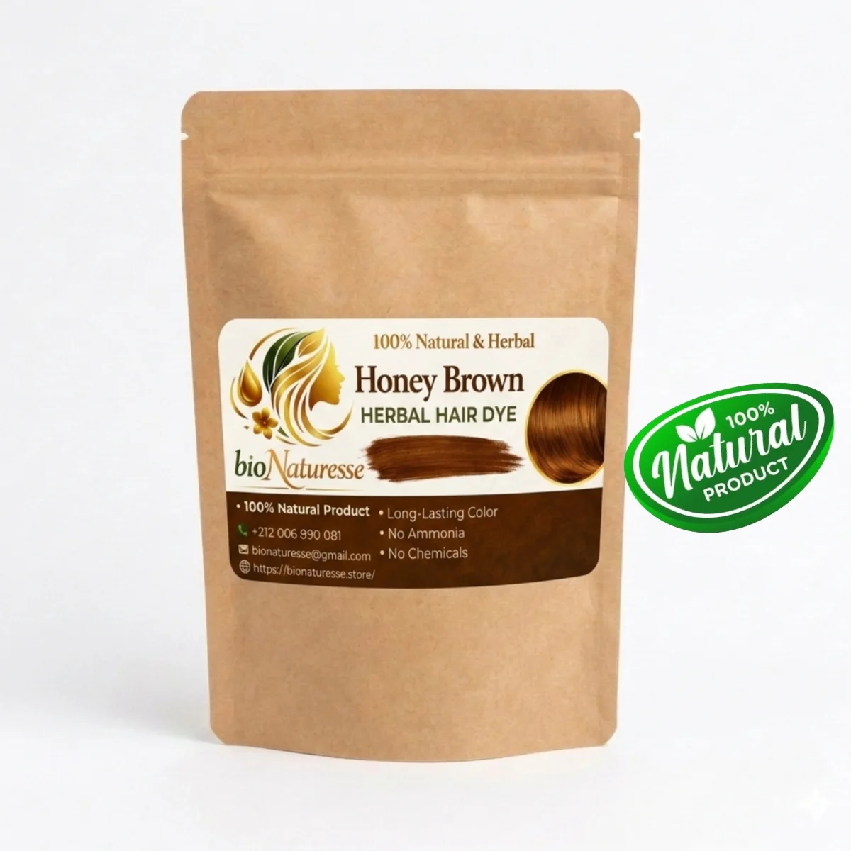 Honey Brown Herbal Hair Dye