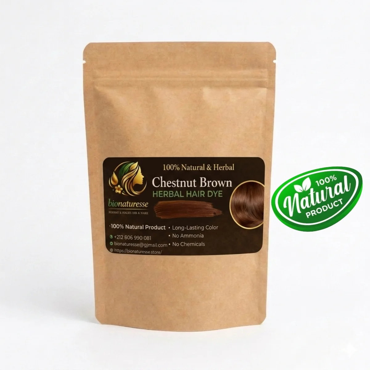 Chestnut Brown Herbal Hair Dye
