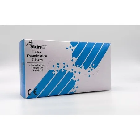 Gant SKING Latex Examination Gloves 100 pcs taille  L