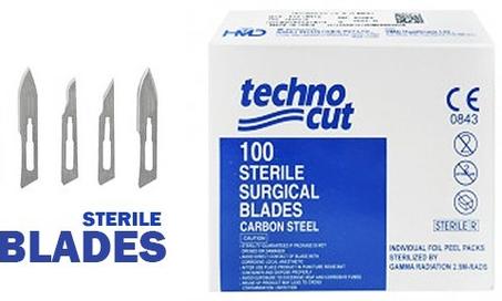 LAMES DE BISTOURI Taille 11 - 15 - 24