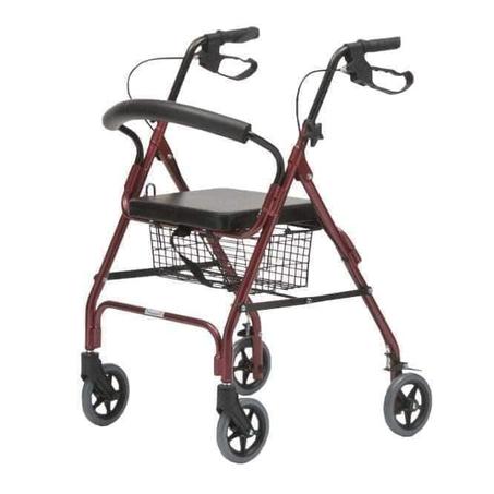 DÉAMBULATEUR A QUATRE ROUES AVEC ASSISE