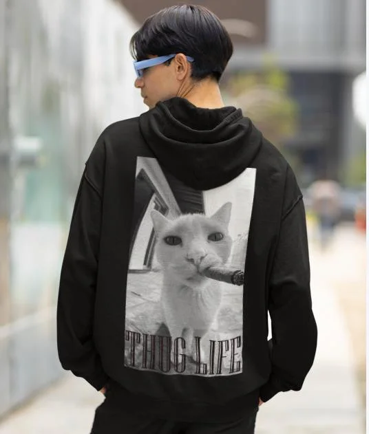 Thug Life Cat Hoodie