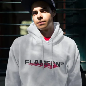 Flame On Rose Hoodie