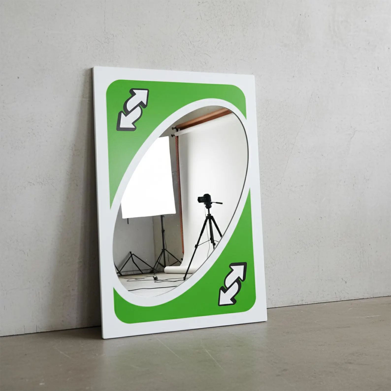 UNO Mirror, UNO Themed Mirror, Card Game Mirror, Uno Card Mirror, Reverse Card Mirro