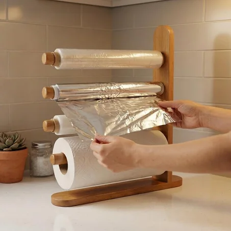 حامل أوراق المطبخ 4 في 1