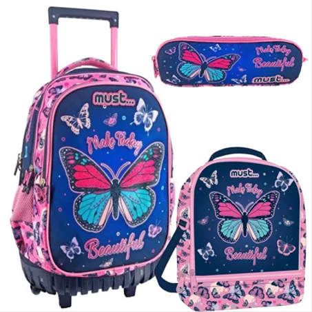 PACK SAC À DOS POUR CHARIOT D’ÉCOLE DOIT RENDRE BEAU AUJOURD’HUI 3PCS