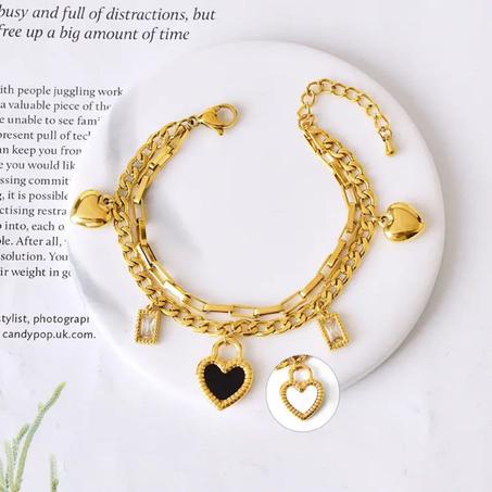 Double Sided Heart Bracelet