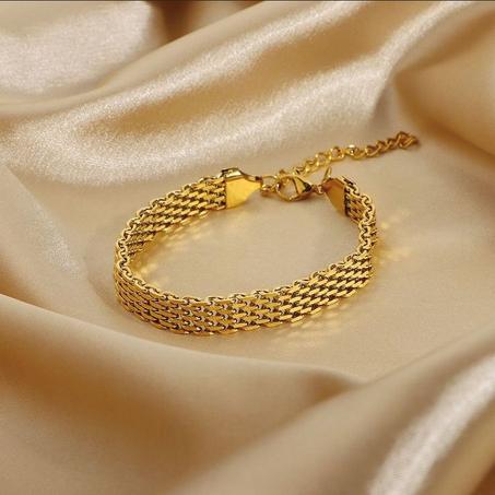 Gold-flat Bracelet