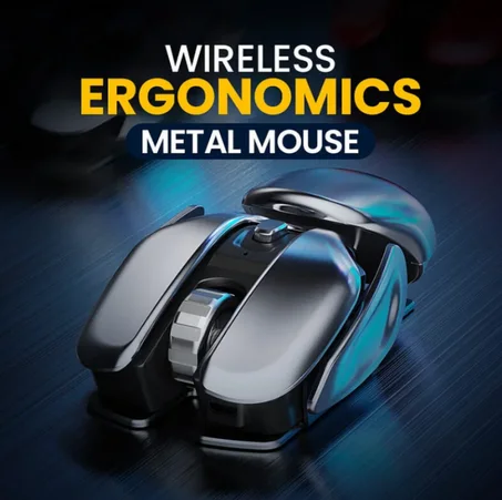 Souris ergonomique sans fil. Silencieuse et rapide mode sport