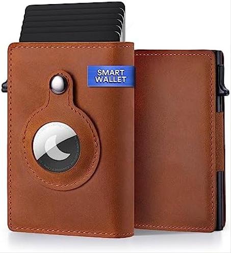 🔥Nouveau produit 🔥 Portefeuille intelligent Wallet Slim Minimaliste RFID d'Airtag Pour tout les Marque de téléphone