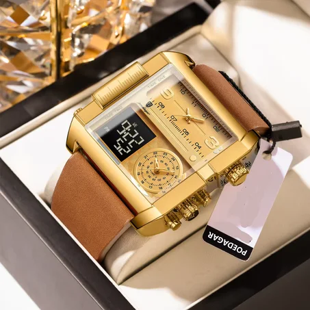 POEDAGAR Montre de sport pour Homme