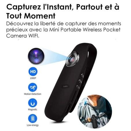 Mini Camera de poche Full HD 1080P Portable Video Recorder Body Camera