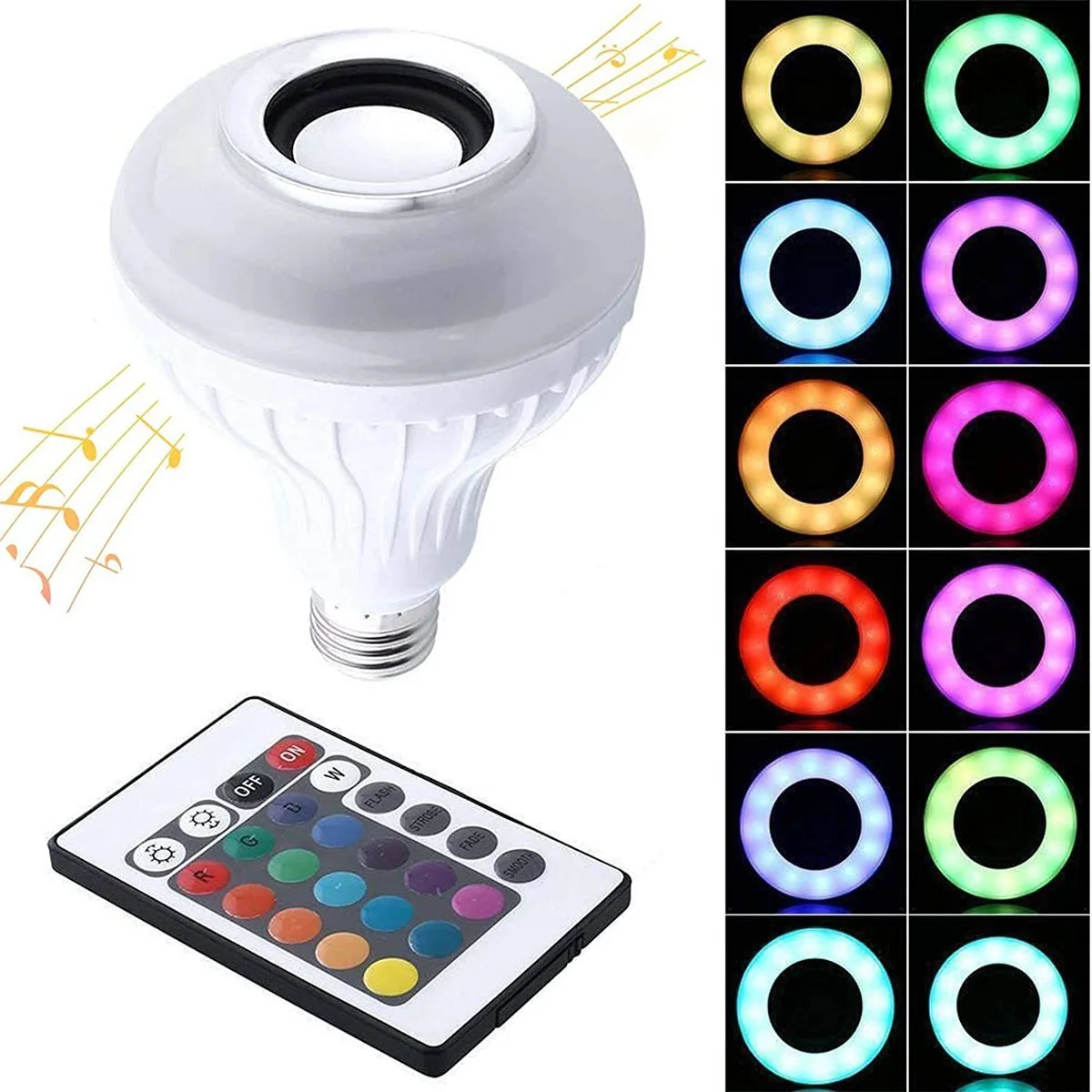 مكبر صوت بلوتوث مزود بمصباح LED