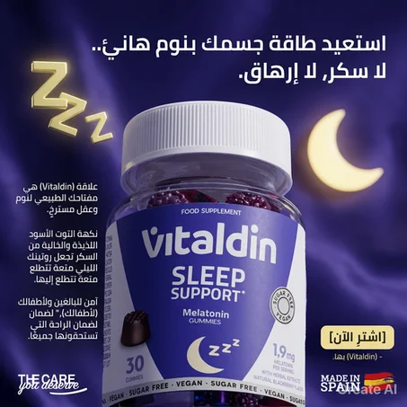 حلوى للنوم تحتوي على الميلاتونين