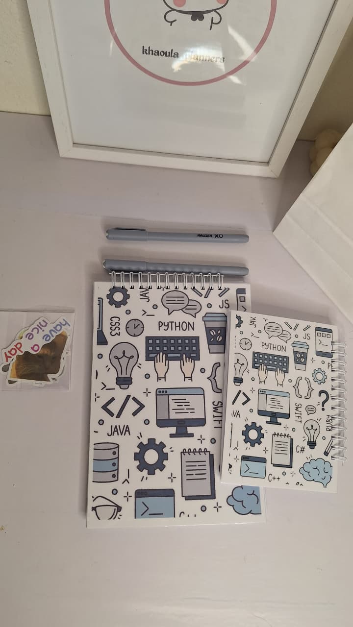 منظم يومي+ دفتر الملاحظات+ قلمين