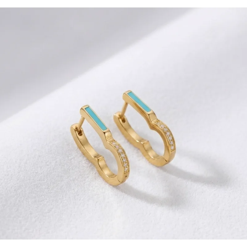 Créoles Turquoise