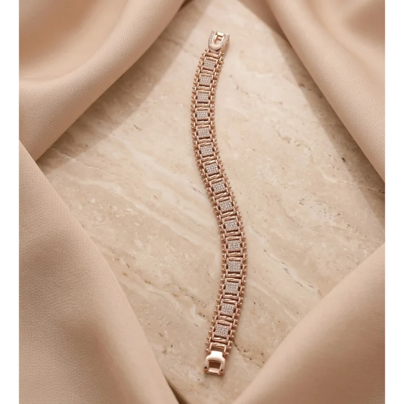 Gourmette Astre-rose gold