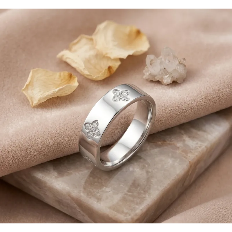 Bague Onde-argenté