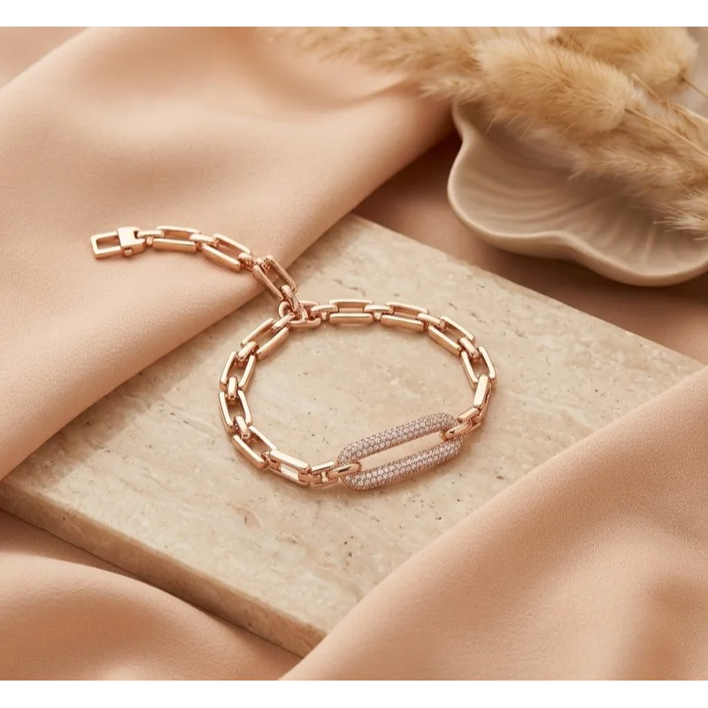 Gourmette Noble-rose gold