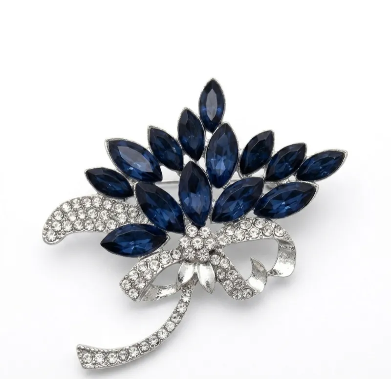 Broche Bleu Azalée