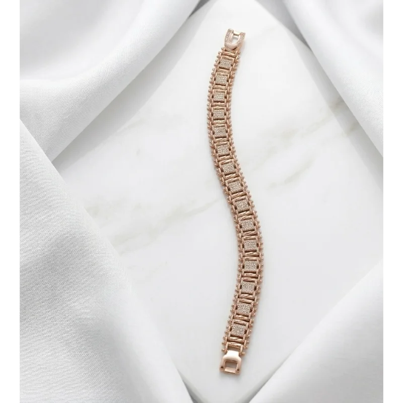 Gourmette Astre-rose gold