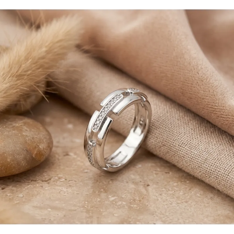 Bague Alma-argenté