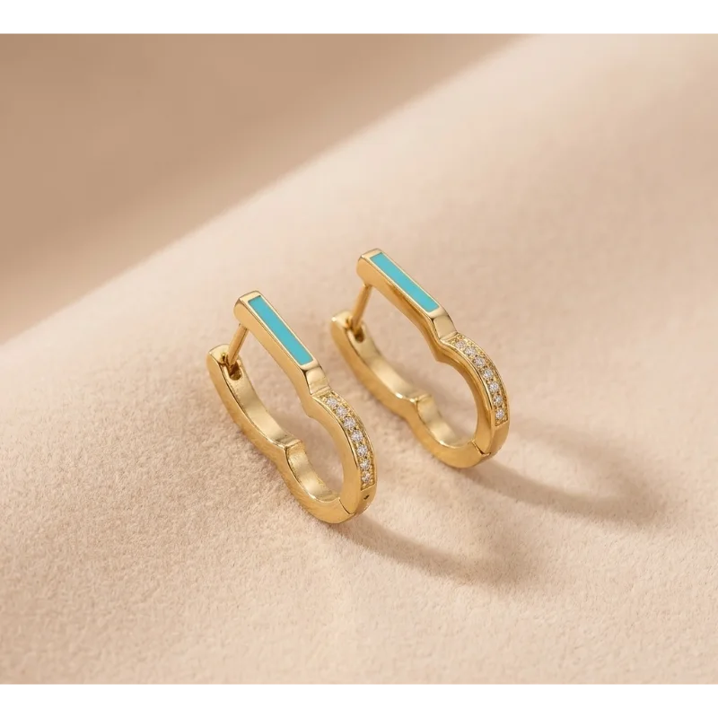 Créoles Turquoise