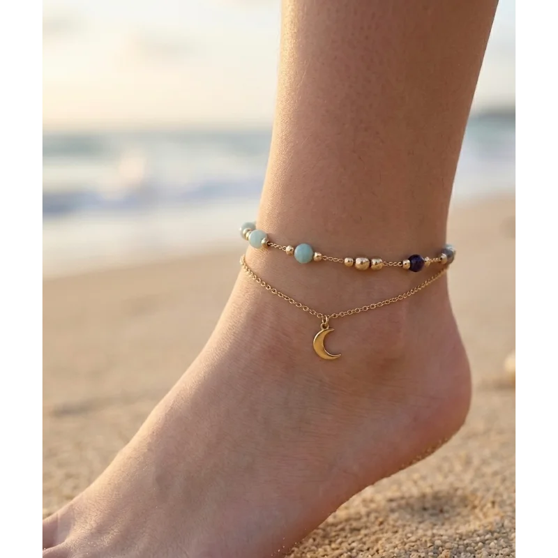 Chaine Cheville Soleil -gold
