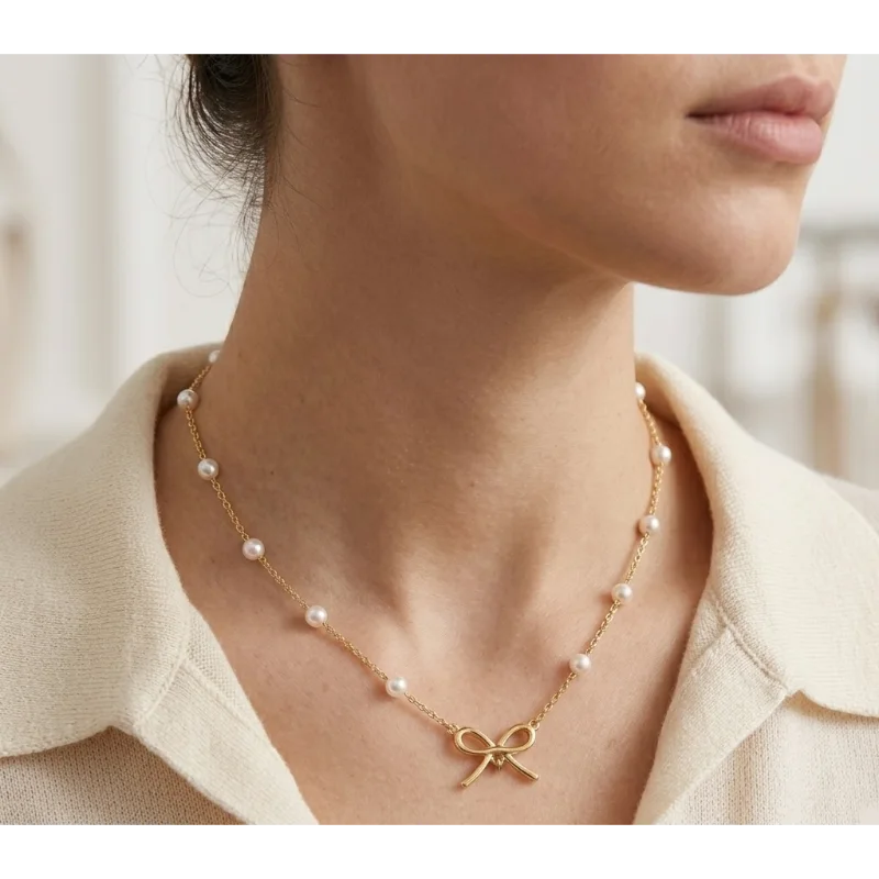 Chaine perle-gold