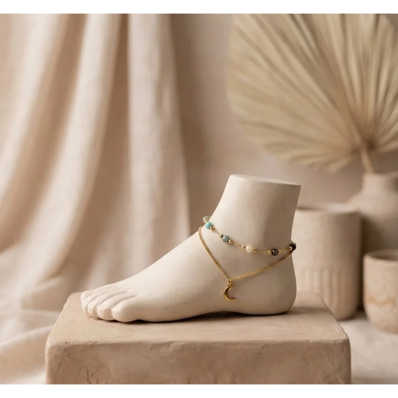 Chaine Cheville Soleil -gold