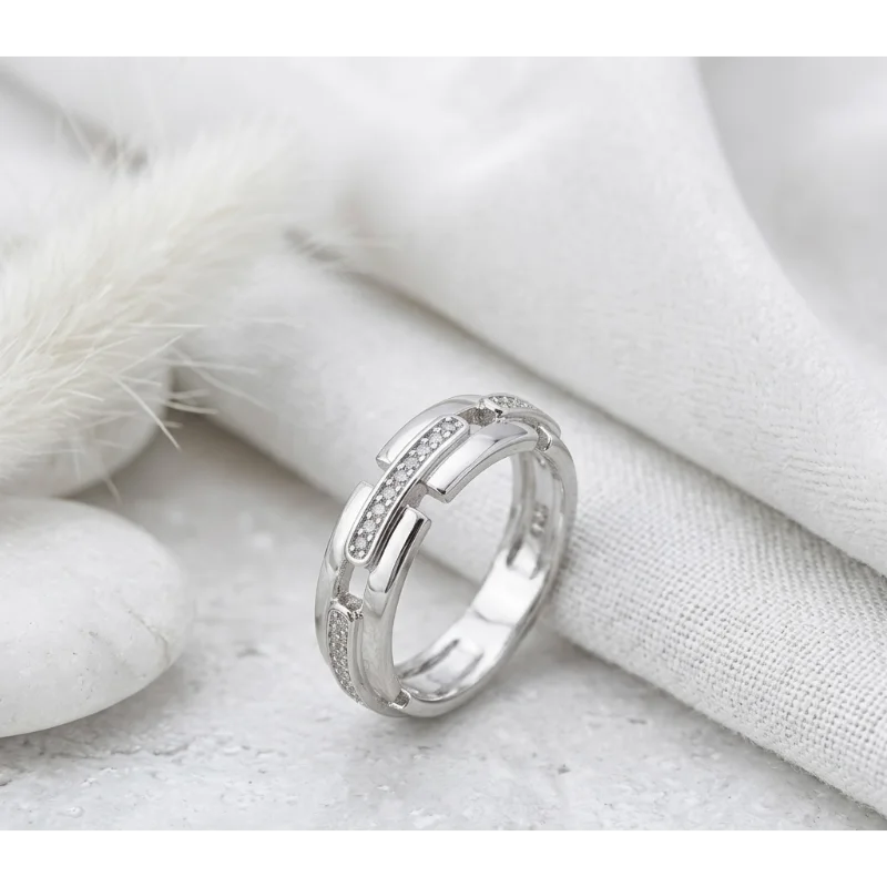 Bague Alma-argenté