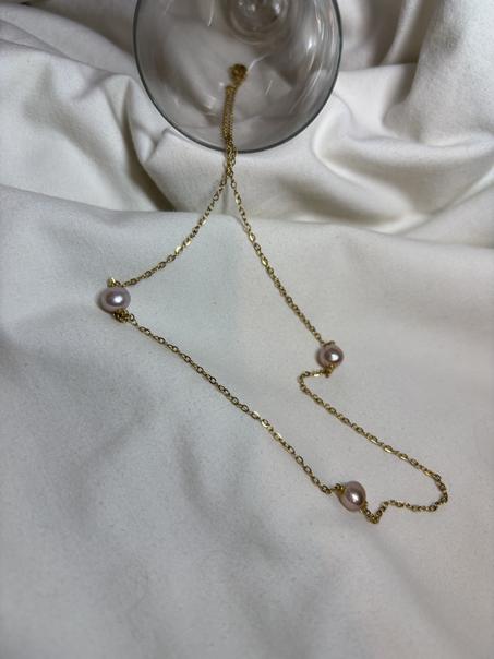 💜 Élégance Pourpre – Collier Perles d’Eau Douce