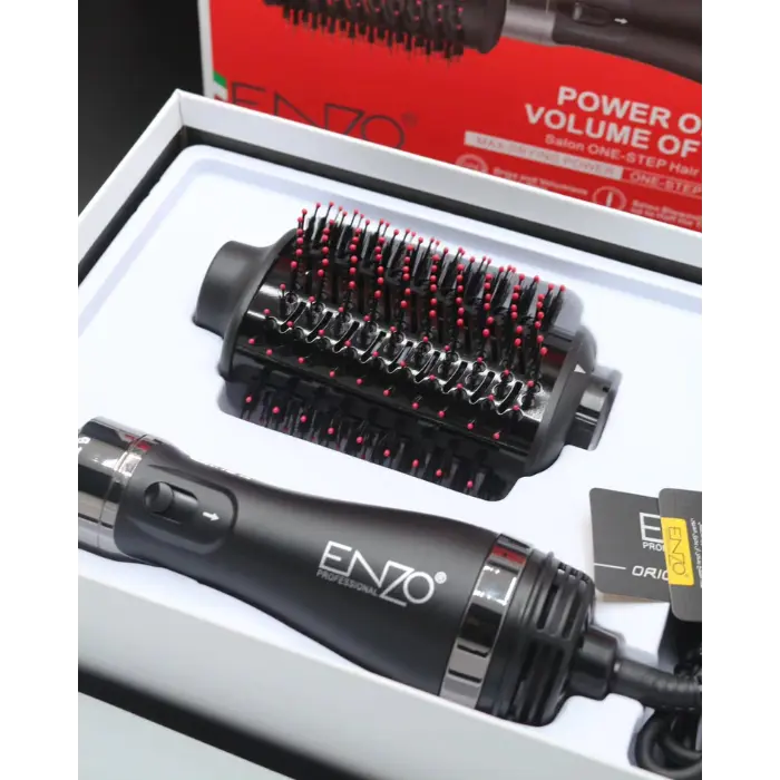 فرشاة ENZO 3 en 1 – لتجفيف وتصفيف الشعر بسهولة وأناقة