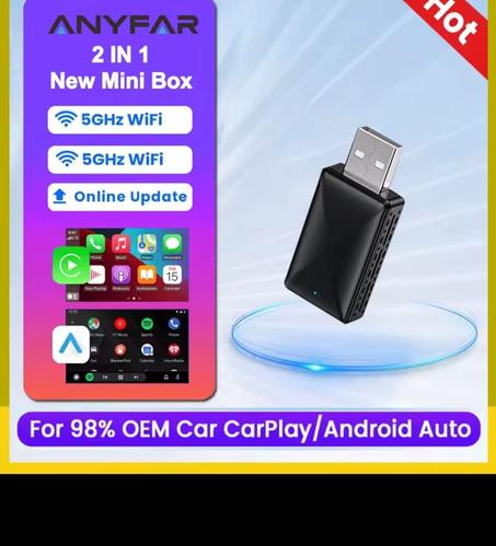 Adaptateur Carplay et AndroidAuto Sans fil