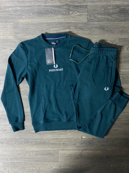 Men's 2 Piece Sweatsuits Outfits Casual Crewneck Jacquard Sweatshirt Joggers Sweatpants Set Tracksuit