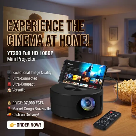 Mini Projecteur LED YT200 Full HD 1080P – Projecteur Maison Intelligent