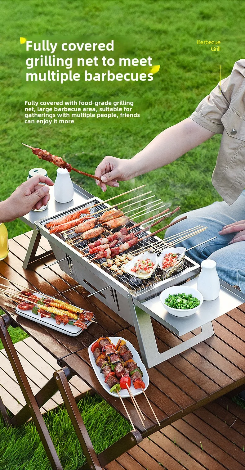 Nettoyeur de barbecue Portable, pour l'extérieur, en acier inoxydable, avec poul