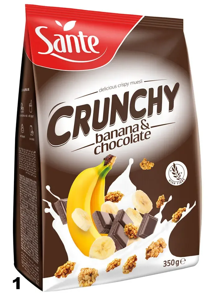 Crunchy banana with chocolate 350g