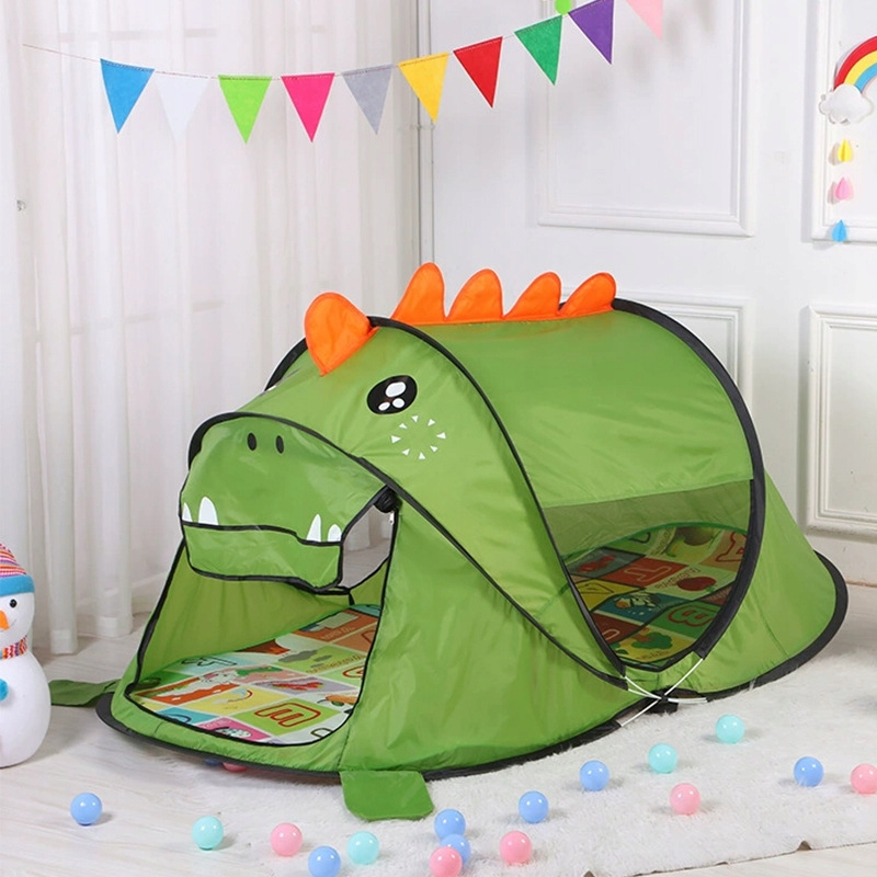 خيمة أطفال على شكل ديناصور للمنزل والحديقة والشاطئ 182x100x80 سم منبثقة نوع الشاطئ