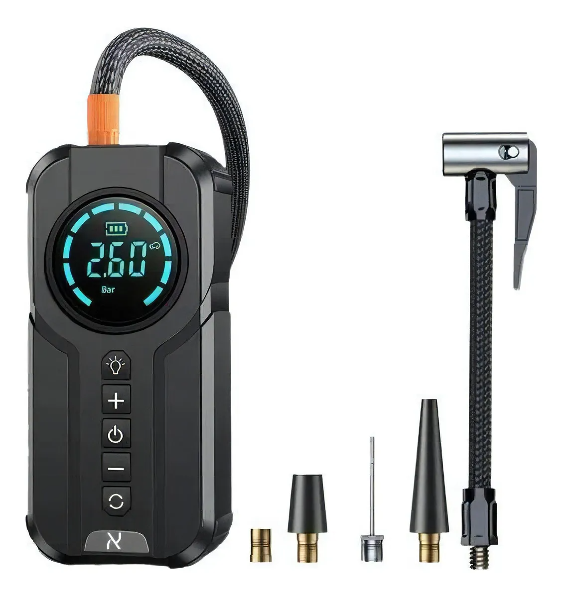 مضخة هواء كهربائية قابلة لإعادة الشحن بقوة 180 رطل/بوصة مربعة Mxb-001