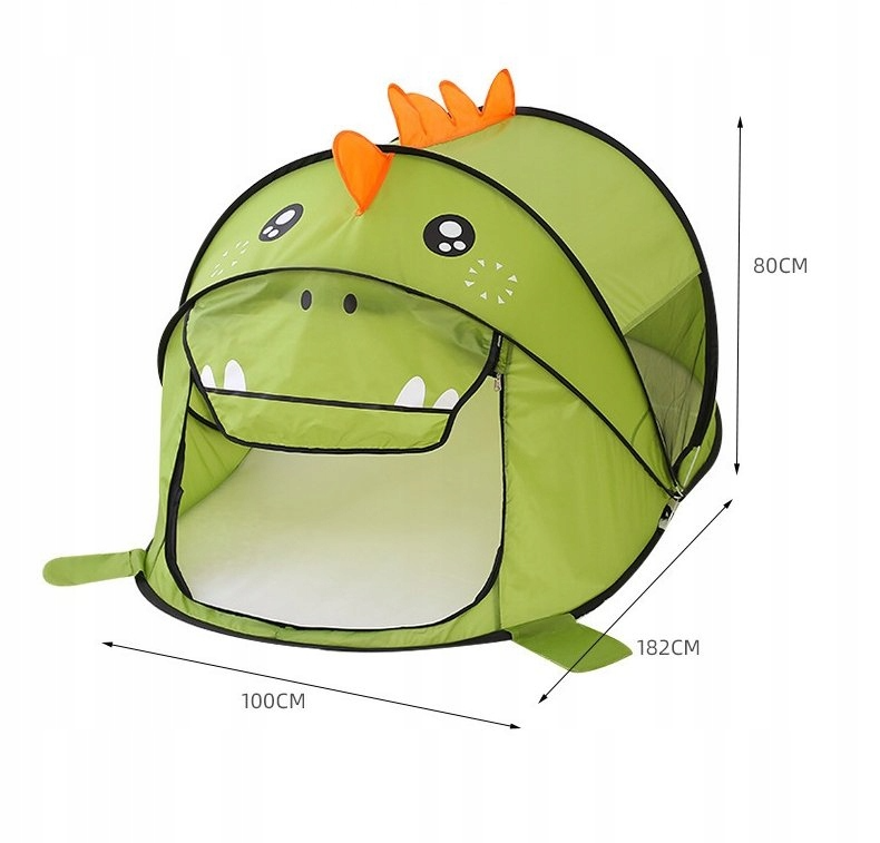 خيمة أطفال ديناصور للمنزل والحديقة والشاطئ والقصر 182x100x80 سم منبثقة رمز الشركة المصنعة HW18