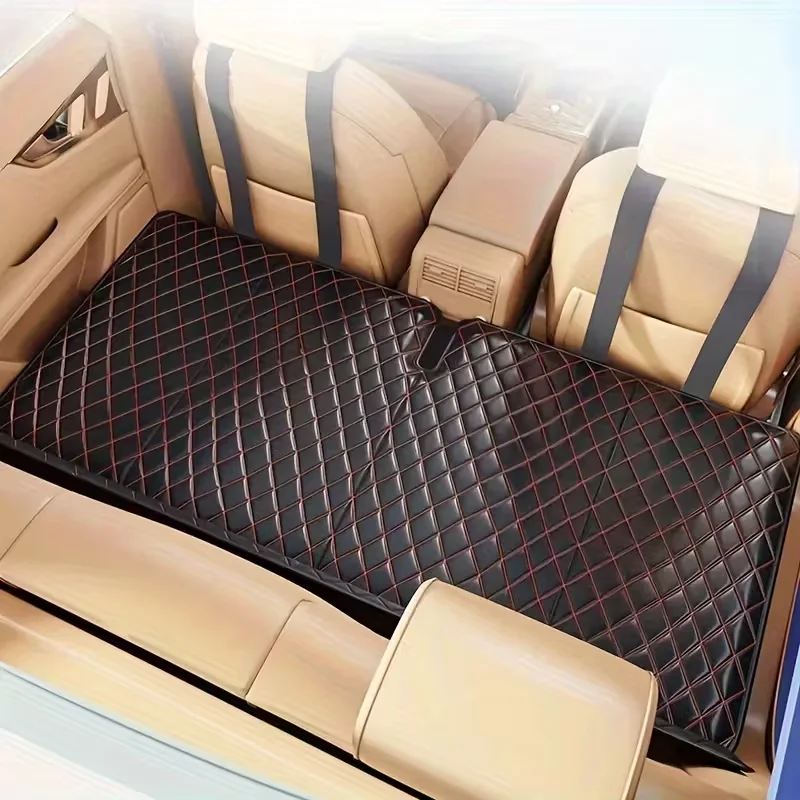 مرتبة سرير قابلة للطي من جلد pu مع سطح غير قابل للانزلاق - سرير سفر متعدد الاستخدامات للسيارات والدفع الرباعي - سرير نوم مريح لرحلات الطريق والتخييم والقيادة الطويلة - تصميم سهل التخزين - مناسب لمختلف الموديلات - متين وسهل التنظيف - مثالي للمسافرين والسائقين, مرتبة قابلة للطي,سرير سيارة,مرتبة السيارة تفاصيل المنتج 2