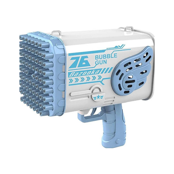 صانع فقاعات مسدس فقاعات شحن 64 فتحة للأطفال