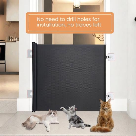 حاجز درج للاطفال شبكي للباب او الدرج مقاس 86x150