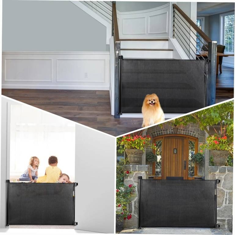 حاجز درج للاطفال شبكي للباب او الدرج مقاس 86x150