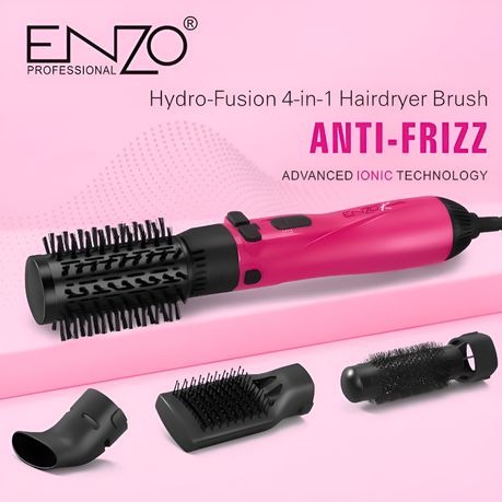 فرشاة مجفف الشعر ENZO Professional Auto Rotate Hydro-Fusion 4 في 1